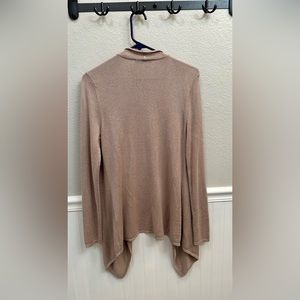 White House Black Market Cardigan, Champaign glitter color, size medium